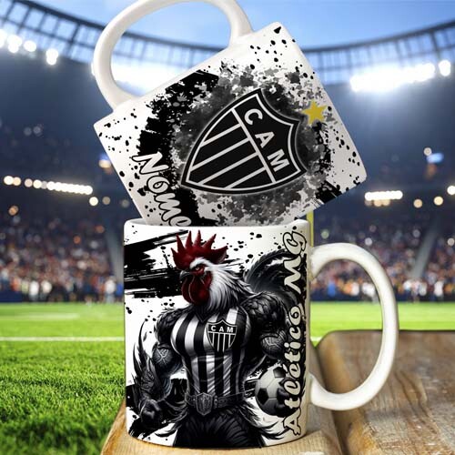 Artes Canecas Times Mascotes Clubes Futebol Sublimação Mockups