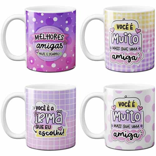 Artes Sublimação Canecas Amizade Amigo Kitgit Png Mockups