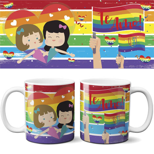Artes Prontas Canecas Lgbt Sublimação Orgulho Gay