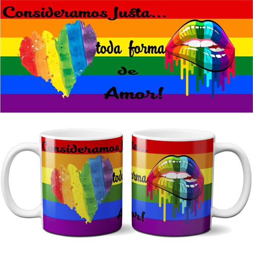 Artes Prontas Canecas Lgbt Sublimação Orgulho Gay