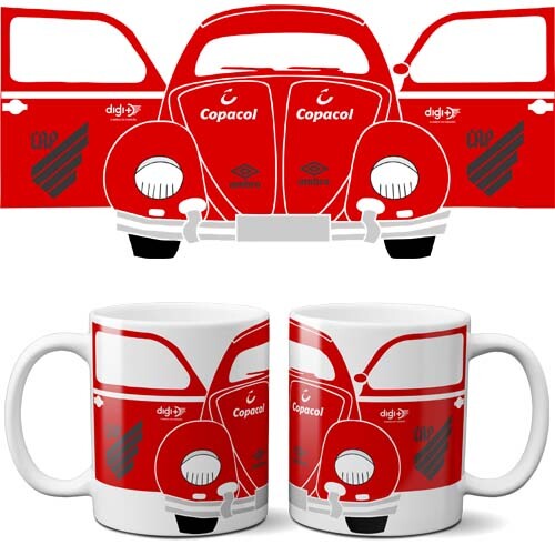 Estampas Canecas Fusca Artes Editáveis Mockups Sublimação
