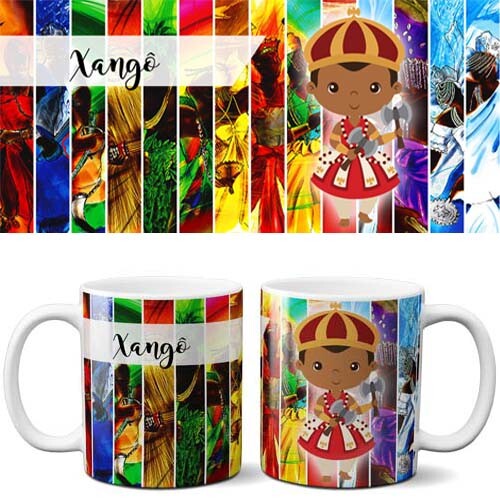 Estampas Canecas Sublimação Orixás Kit 2 Png Mockups