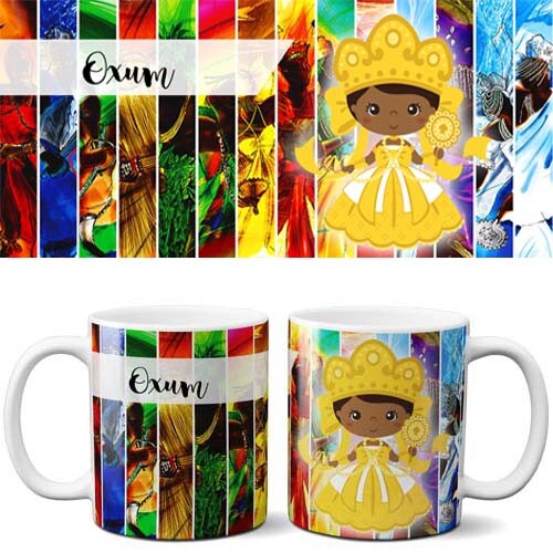 Pack 25 Artes Orixás Kit 2 Estampas Png Sublimação Canecas
