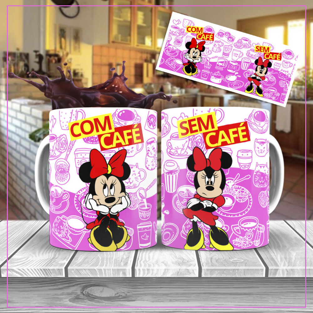 Pacote 10 Artes Sublimação Canecas com Café sem Café