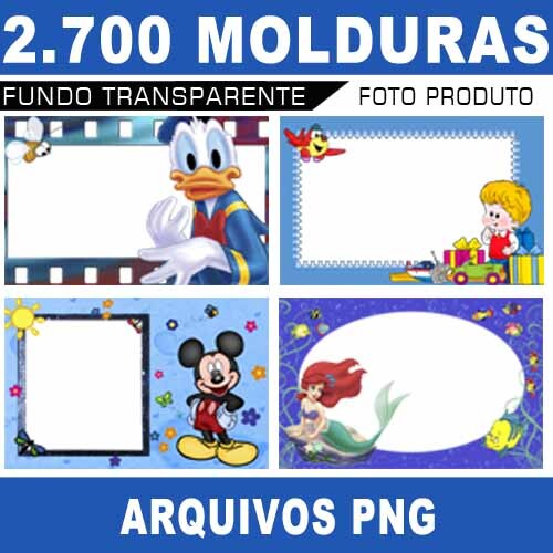 2.700 Molduras Digitais Png Fundo Transparente Foto Produto