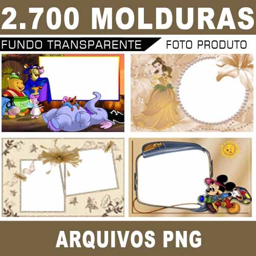 Molduras Digitais 2.700 Arquivos Png Foto Produto Artes