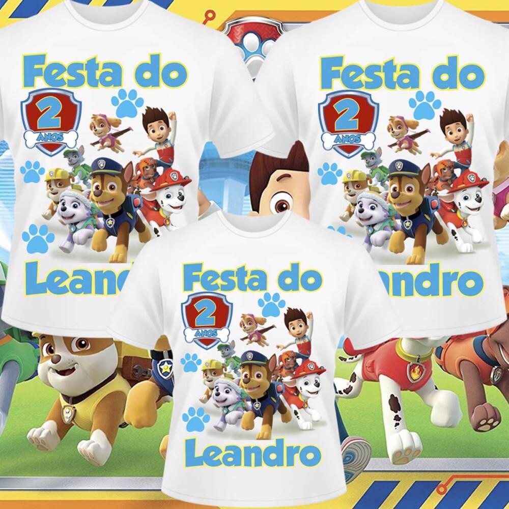 Estampas Camisetas Coleção Aniversário Sublimação Mockups