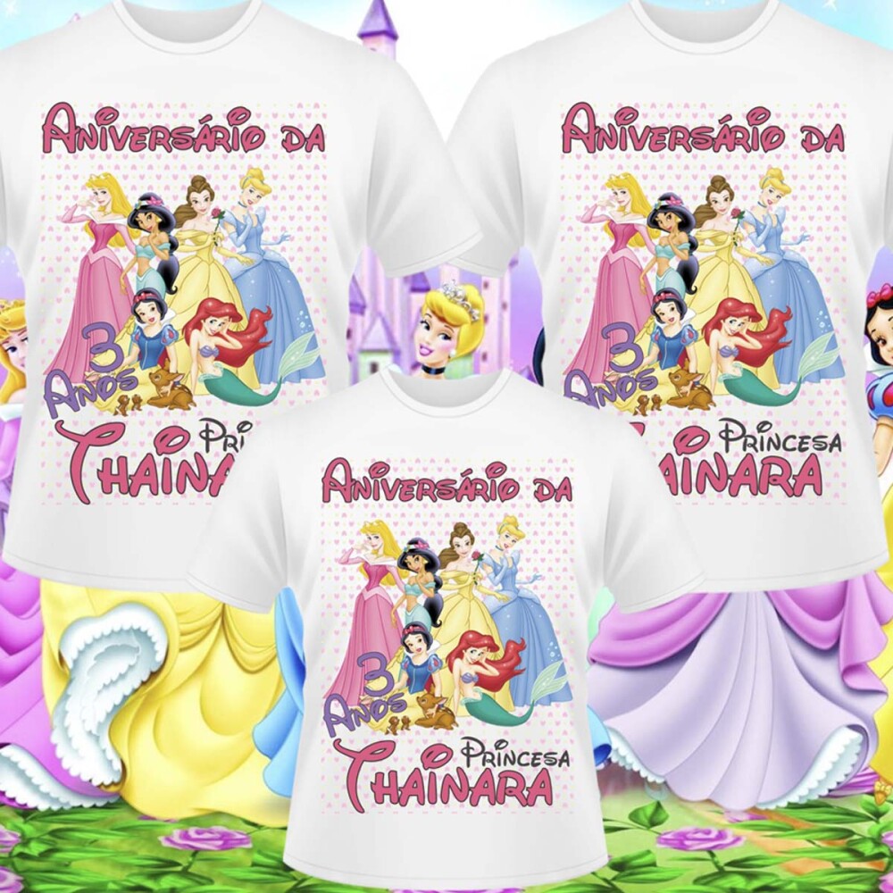 Estampas Camisetas Coleção Aniversário Sublimação Mockups