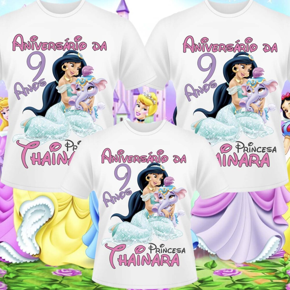 Estampas Camisetas Coleção Aniversário Sublimação Mockups