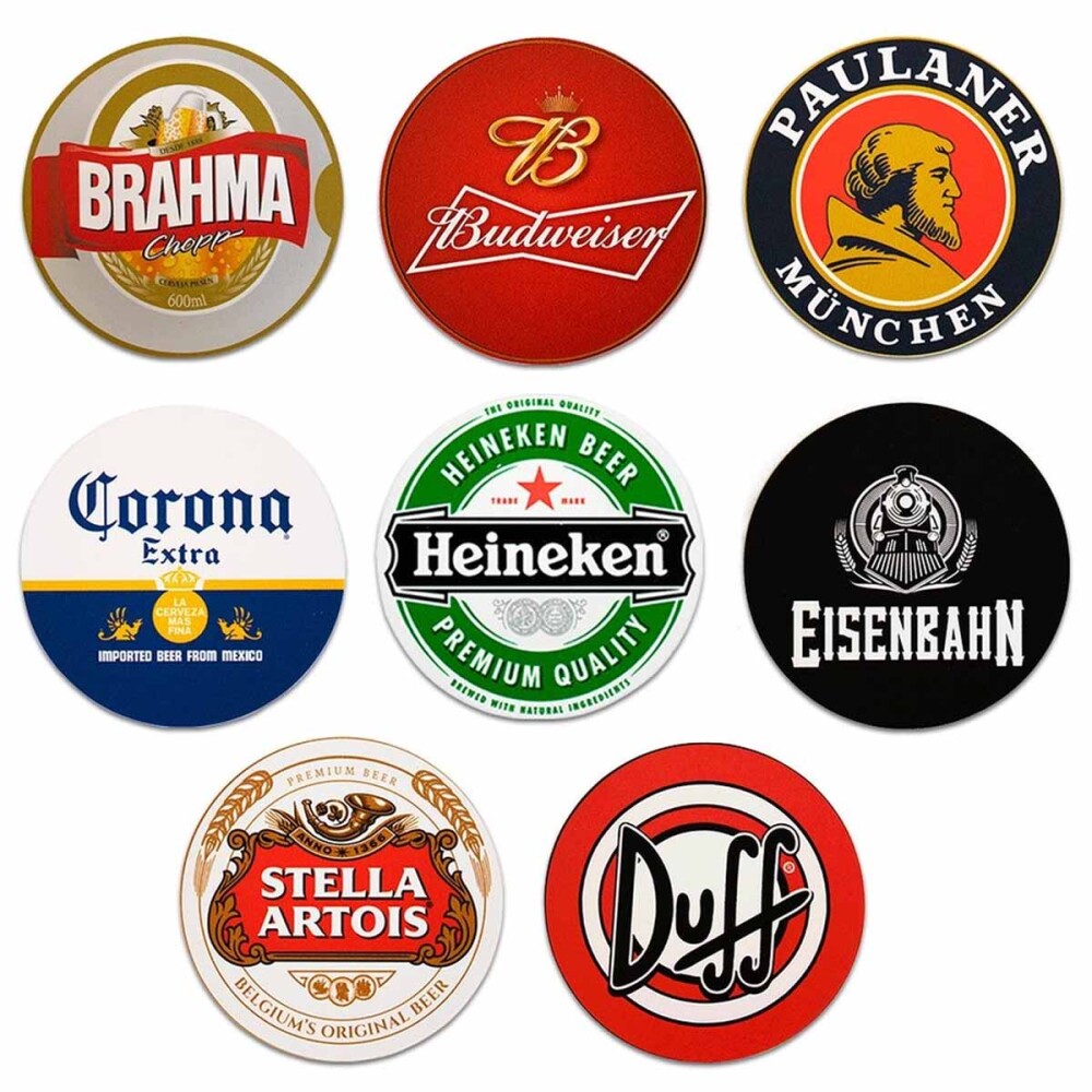 Artes Cervejas Bebidas Sublimação Porta Copos Editáveis