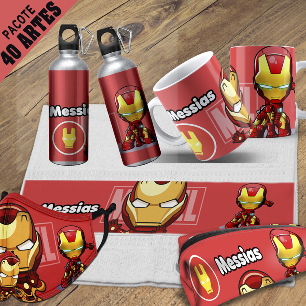 Estampas Volta às Aulas Artes Sublimação Editáveis Mockups