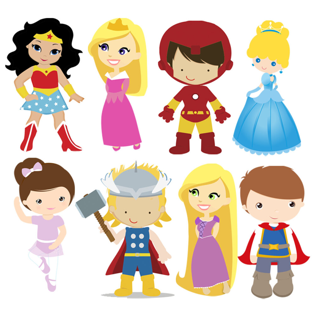 Vetores Artes Bonequinhos Cute Estampas Infantil Sublimação