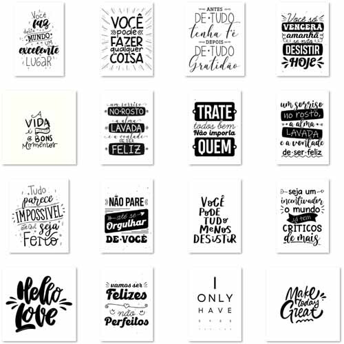 Pacote Artes Kit Digital 1600 Frases Criativas Estampas