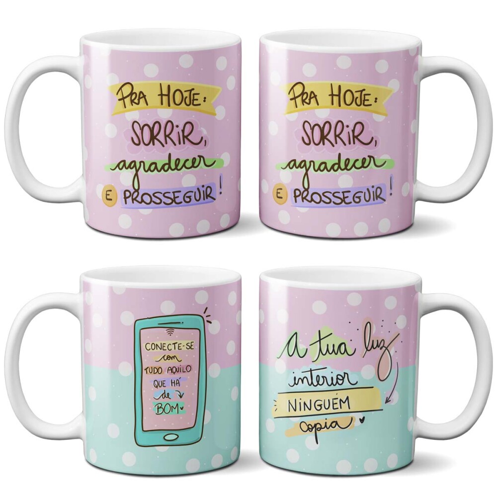 Artes Sublimação Canecas Motivacionais Frases Png Mockups