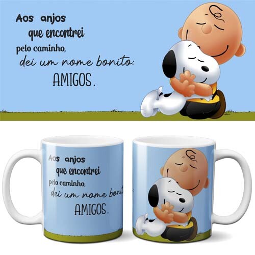 Artes Canecas Amizade Amigo Sublimação Mockups