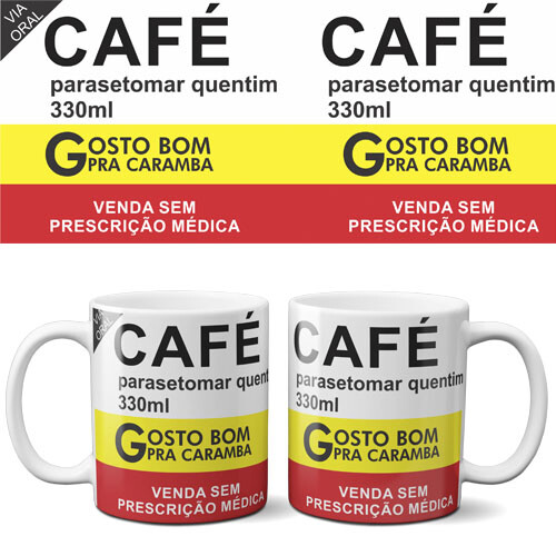 Artes Canecas Remédios Humor Sublimação Mockups