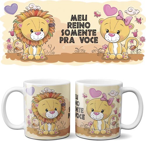 Artes Canecas Amor Amizade Sublimação Editáveis Mockups