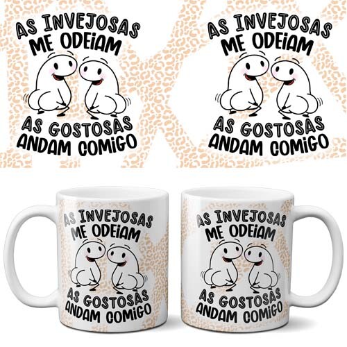 Pacote 18 Artes Canecas Amizades Flork Editáveis Corel Png