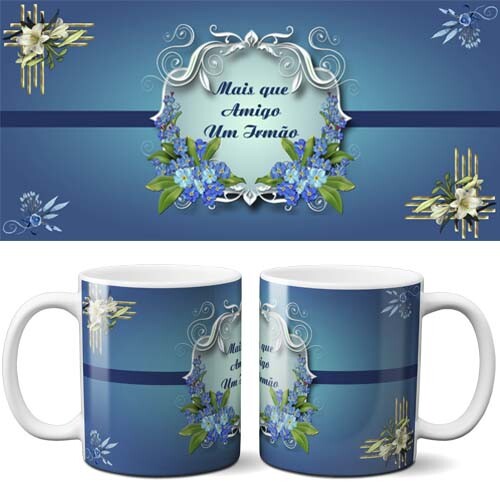 Artes Canecas Amizade Amigos Amigas Sublimação Mockups