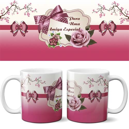 Estampas Canecas Amizade Amigos Amigas Sublimação Canecas