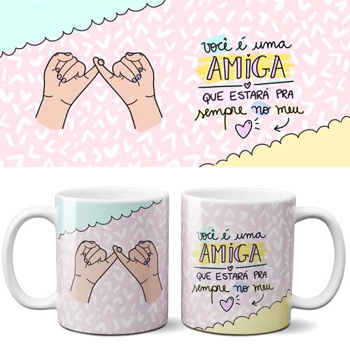 Pacote 25 Artes Canecas Frases Dia Amizade Amigos Sublimação Pn