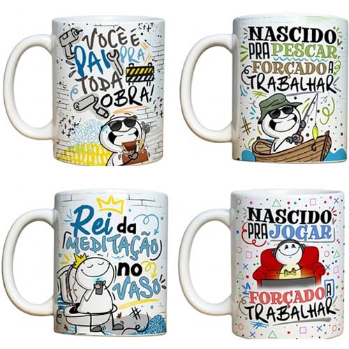 Pack Artes Dia Dos Pais Sublimação Canecas Abcx21 Kit Digital M