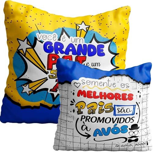 Estampas Artes Dia Dos Pais Sublimação Almofadas Color Mockups