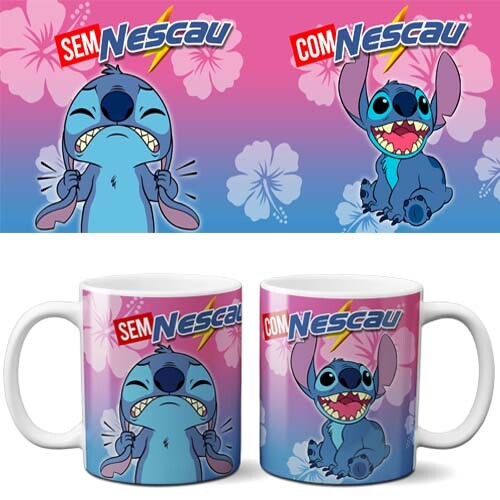 Artes Sublimação Canecas com Café sem Café Mockups Editáveis