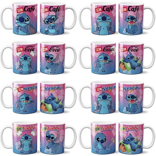 Estampas Canecas com Café sem Café Editáveis Mockups