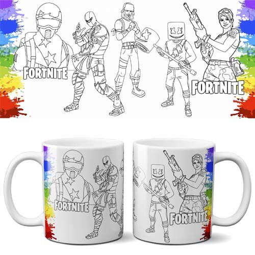 Artes Sublimação Canecas Colorir Desenhos Mockups