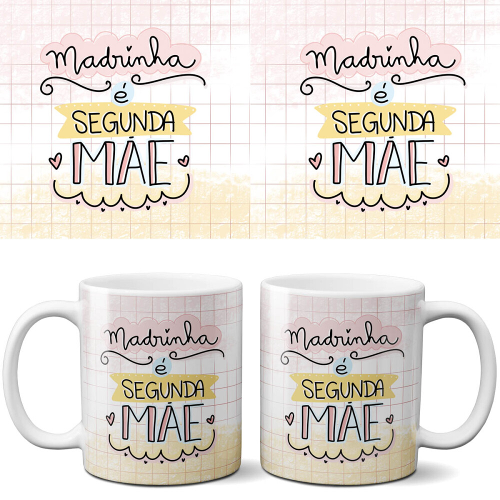 Estampas Canecas Madrinha Padrinho Dindo Dinda Png Pandoca