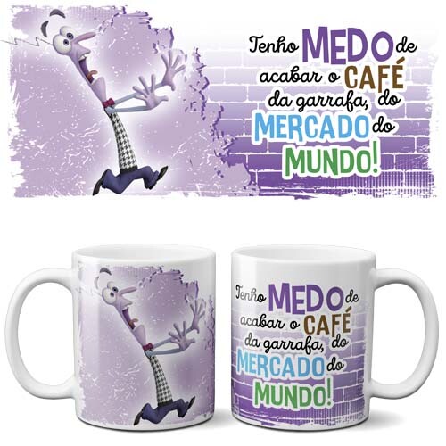 Estampas Filme Divertida Mente Sublimação Canecas Pack 1
