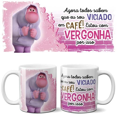 Estampas Filme Divertida Mente Sublimação Canecas Pack 1