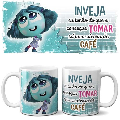 Estampas Filme Divertida Mente Sublimação Canecas Pack 1