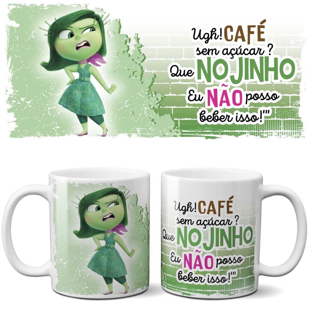 Pack Artes Canecas Divertida Mente Mockups Sublimação Pack 1