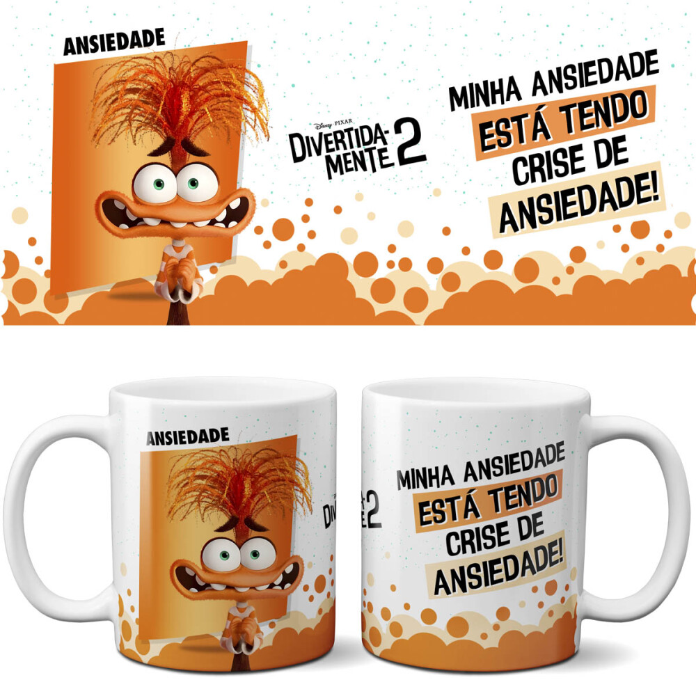 Pack 13 Artes Canecas Divertida Mente Sublimação Pack 2