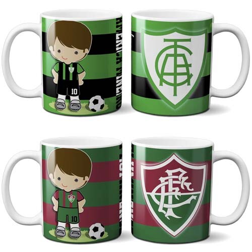 Pack 20 Artes Canecas Times Futebol Bonequinhos Mockups