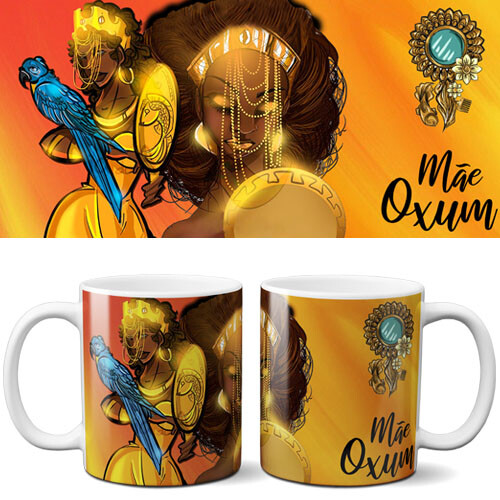 Pacote Artes Canecas Orixás Editáveis Mockups Sublimação
