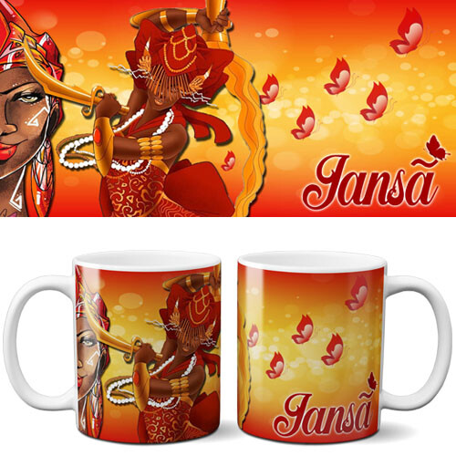 Pacote Artes Canecas Orixás Editáveis Mockups Sublimação