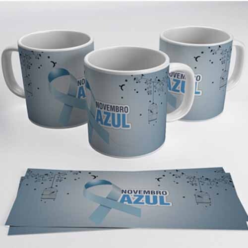 Artes Novembro Azul Sublimação Canecas Corel Png Mockups