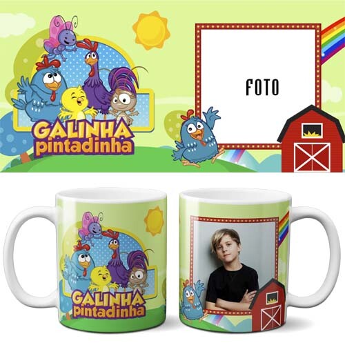 Artes Editáveis Infantil Crianças Canecas Mockups Sublimação