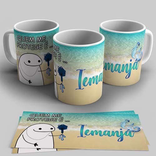 Artes Canecas Florks Orixás Umbanda Sublimação Mockups Flork