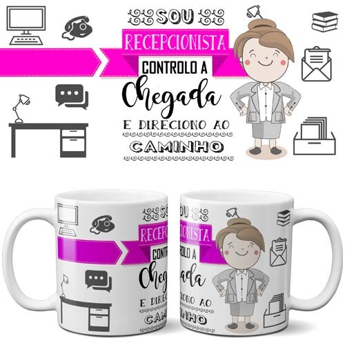 Pacote Artes Editavel Canecas Profissões Mockups Sublimação