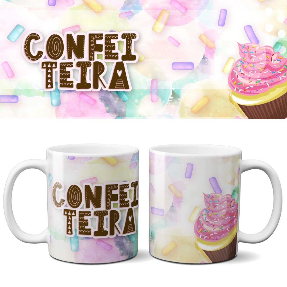 Pack Artes Delicadas Sublimação Canecas Profissões Mockups