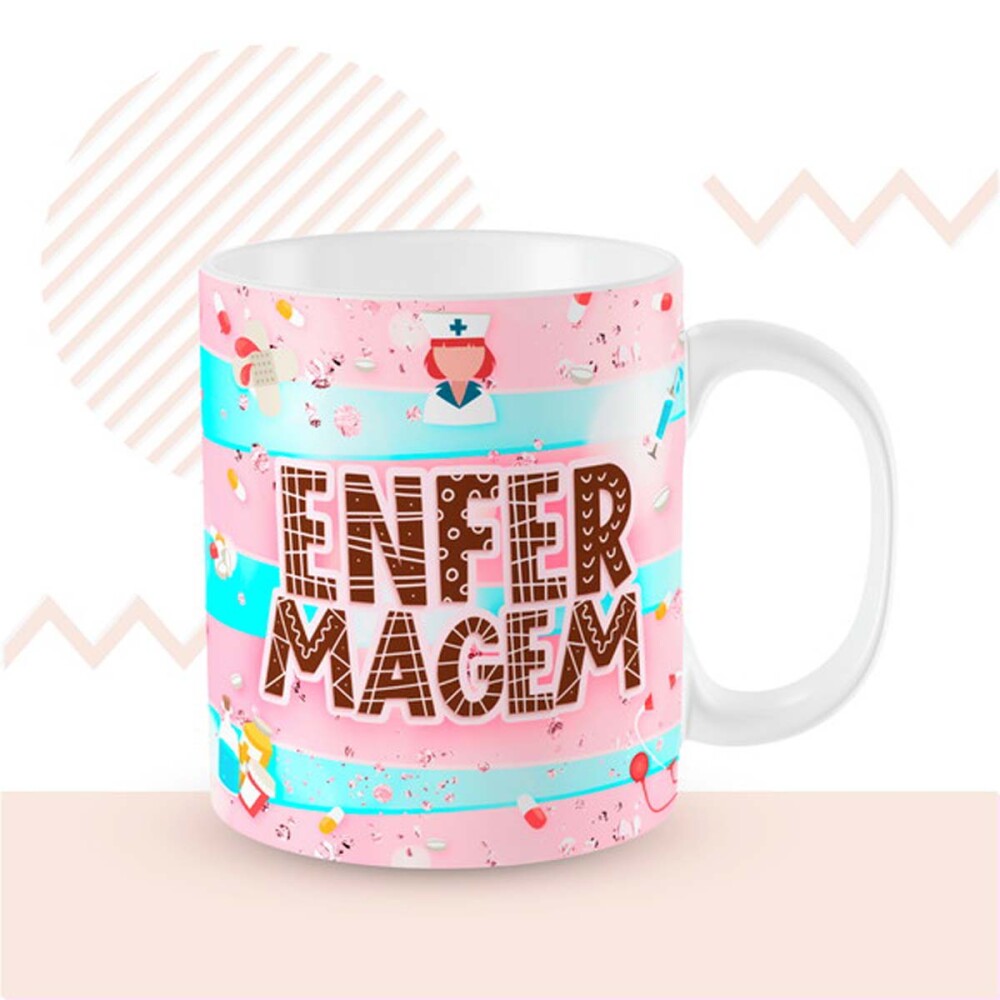 Artes Canecas Profissões Sublimação Estampas Delicadas