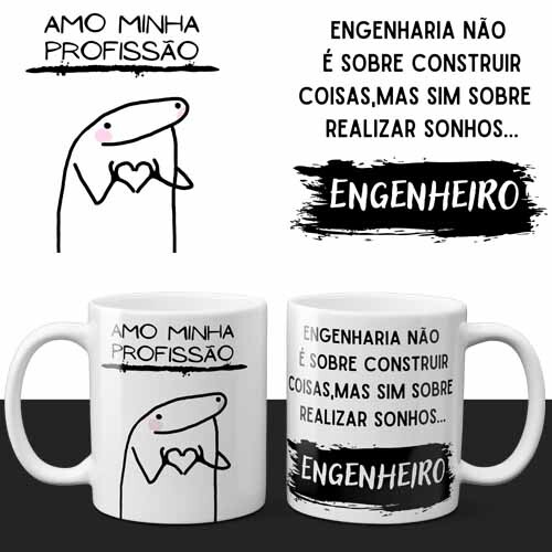 Pack Artes Sublimação Canecas Flork Profissões