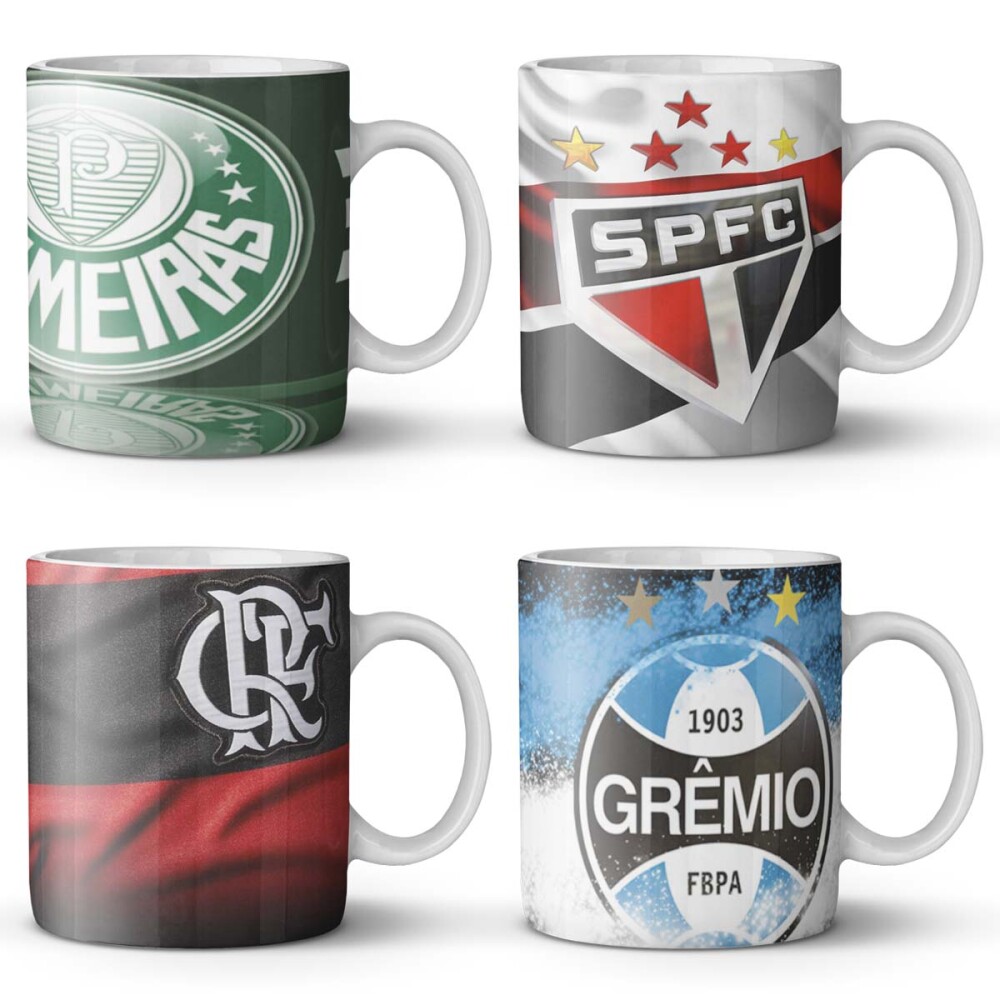 Estampas Times Canecas Sublimação 200 Artes