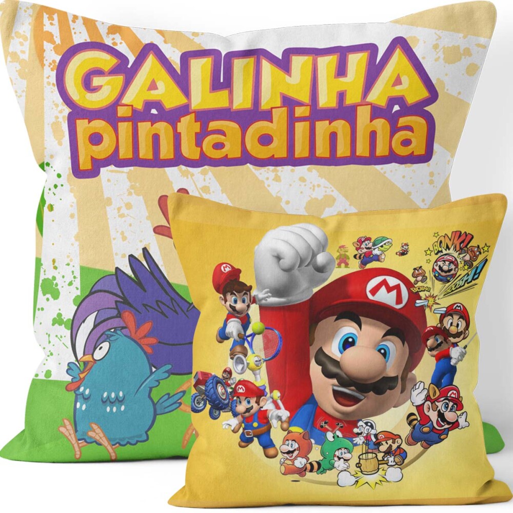 Artes Prontas Almofadas Fronhas Infantil Crianças Sublimação
