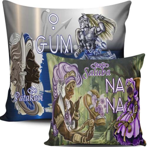 Artes Almofadas Estampas Sublimação Orixás Corel
