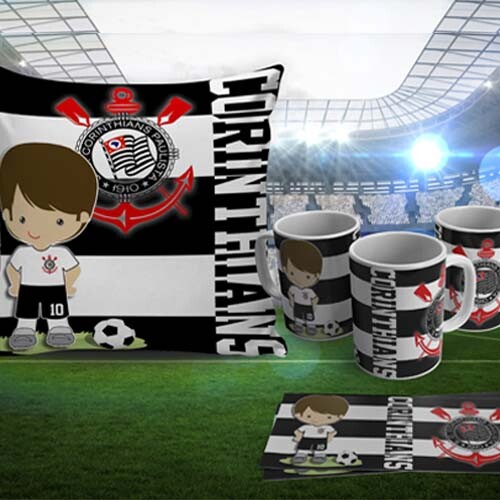 Artes Sublimação Futebol Almofadas Canecas Estampas Times